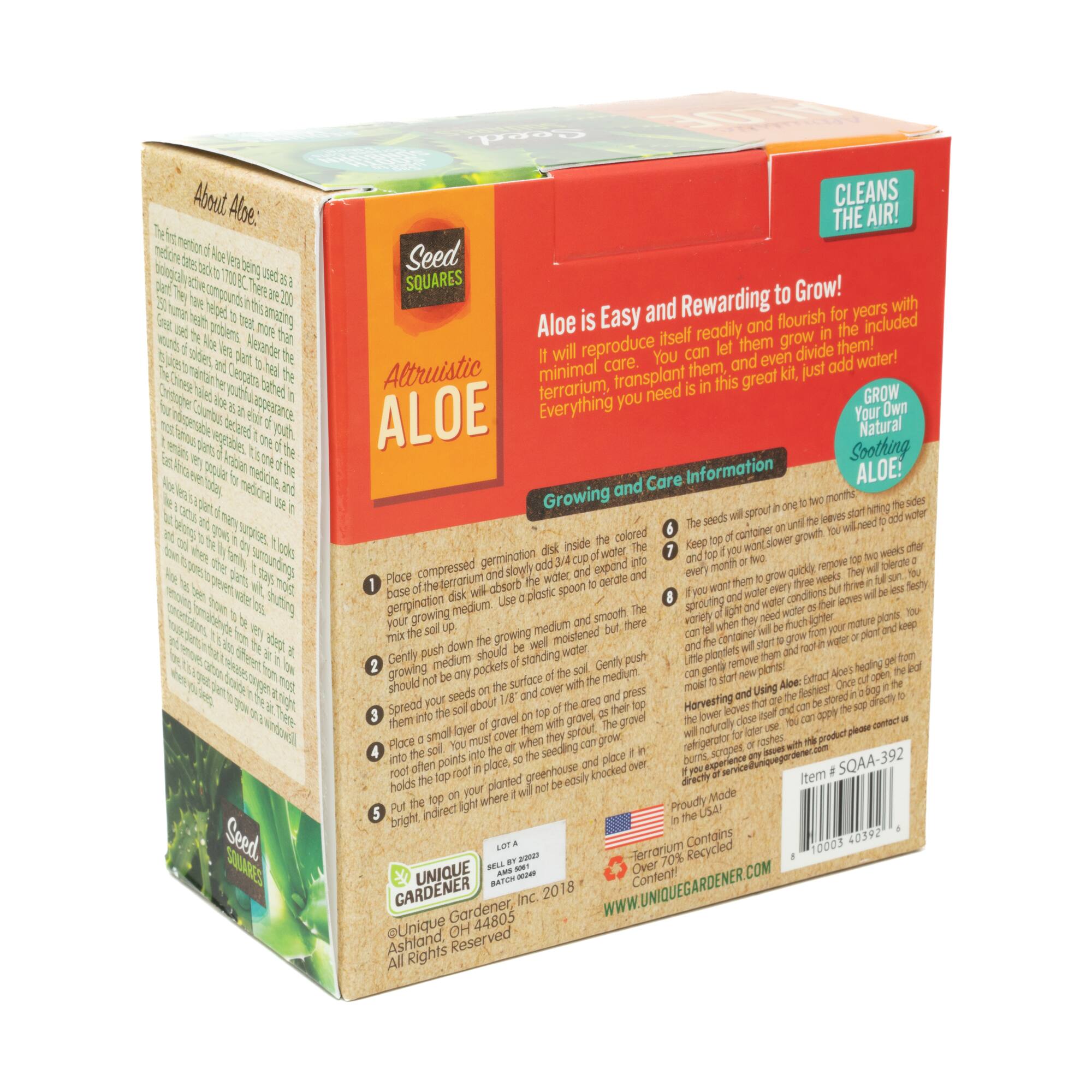 Seed Squares - Altruistic Aloe